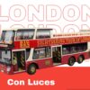 Gran bus de Tour Londres con luces