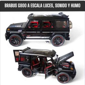 Mercedes Brabus G800 a escala 1:18, sonido, luces y humo