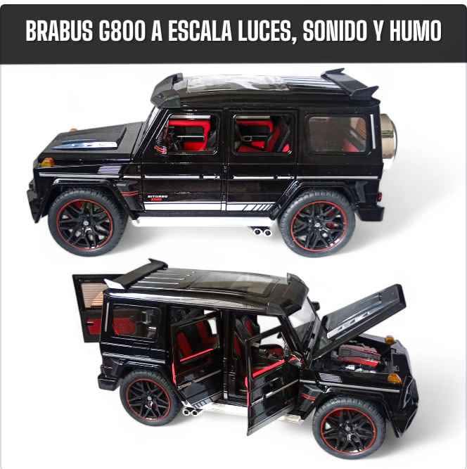 Mercedes Brabus G800 a escala 1:18, sonido, luces y humo