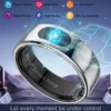 Anillo inteligente con estuche de carga para medir la temperatura de la piel, recordatorio de llamadas de mensajes, Monitor deportivo de salud y sueño, resistente al agua IP68 5ATM - AliExpress 44