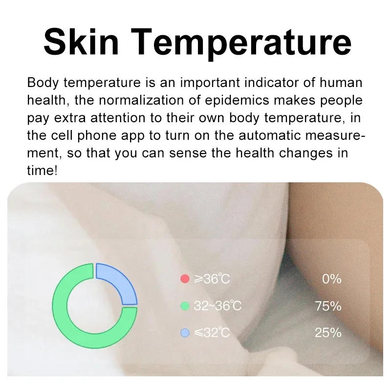 Anillo inteligente con estuche de carga para medir la temperatura de la piel, recordatorio de llamadas de mensajes, Monitor deportivo de salud y sueño, resistente al agua IP68 5ATM - AliExpress 44 - Imagen 2