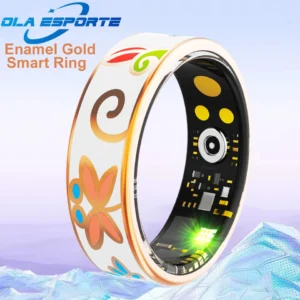 Nuevo anillo inteligente esmaltado artesanal para mujer, Monitor de sueño, medición de oxígeno en sangre, anillo inteligente de presión arterial, modos multideportivos - AliExpress 44